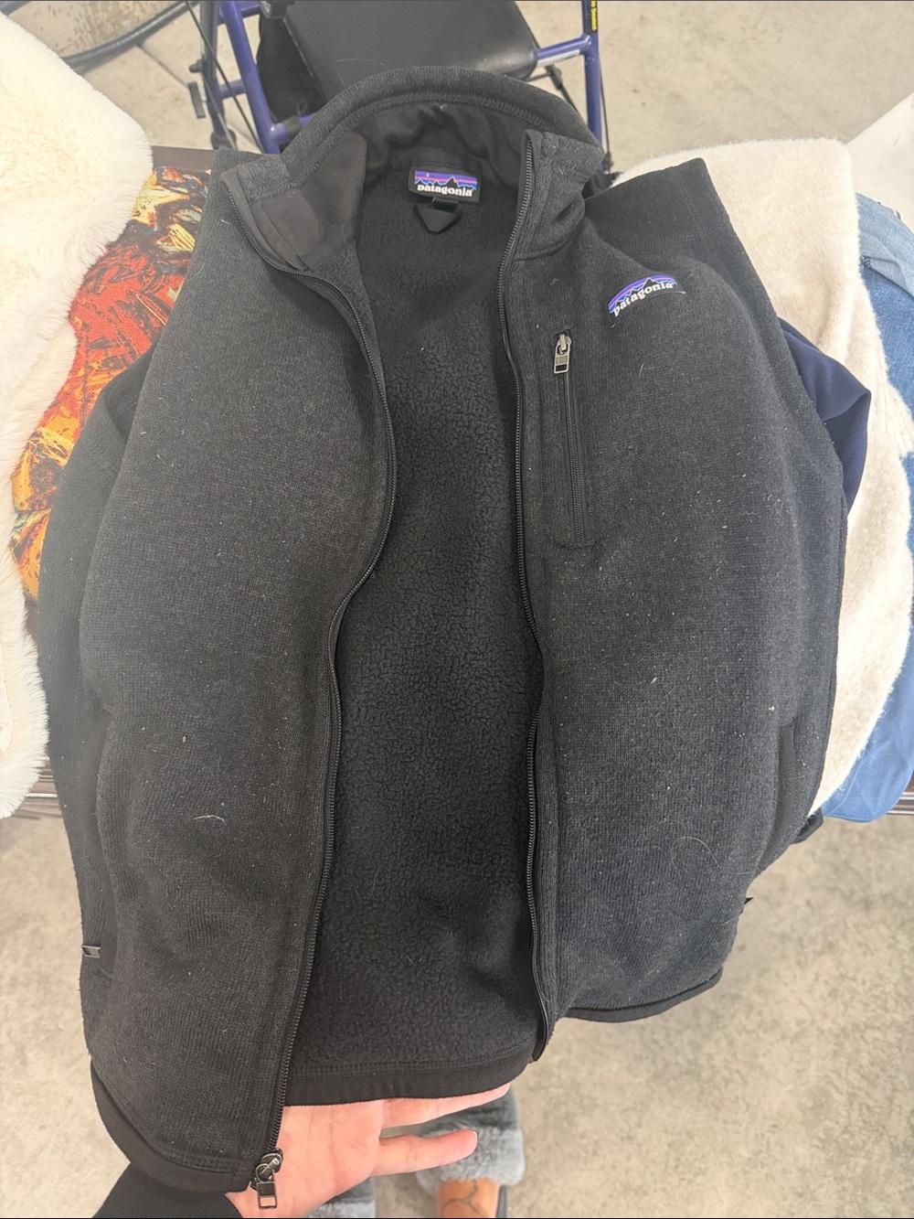 Patagonia woman’s Black Fleece Vest - Classic Warmth